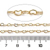 Brass Heart Link Chains CHC-H113-14B-G-2