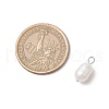 10Pcs 2 Colors Natural Cultured Freshwater Pearl Rice Charms PALLOY-JF03921-3