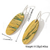 Bohemian Oval Floral Emperor Stone Dangle Earrings PV7367-1-2