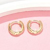 Triangle Brass Hoop Earrings EJEW-Z102-06G-1