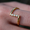 925 Sterling Sliver Pave Cubic Zirconia Geometric Finger Rings WL4318-4-2