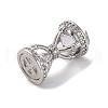 Ion Plating(IP) Brass Micro Pave Cubic Zirconia Pendants KK-U042-04P-2
