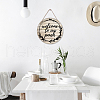 Wooden Hanging Plate HJEW-WH0027-008-4