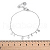 304 Stainless Steel Cable Chain Bracelets for Women BJEW-A036-22P-5