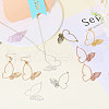 CHGCRAFT 120Pcs 6 Colors Tibetan Style Alloy Pendants FIND-CA0009-24-5