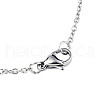 Non-Tarnish 201 Stainless Steel Pendant Necklaces NJEW-T009-JN137-40-1-3