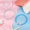 2Pcs Glass Seed Beads Stretch Bracelets for Women BJEW-JB11693-1