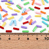 Baking Paint Glass Twist Bugle Beads SEED-N007-24A-4