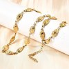 304 Stainless Steel Ladybug Link Chain Necklaces for Women Men NJEW-K249-21B-G-1
