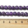 Natural Sesame Jasper Imitation Charoite Beads Strands G-C179-A6mm-14-5