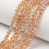 Electroplate Glass Beads Strands EGLA-A034-T1mm-J14-1