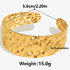 Textured 304 Stainless Steel Cuff Bangles for Women AR7791-2-4