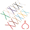 GOMAKERER 12Pcs 12 Colors Nylon Cord Slider Bracelets MAK-GO0001-05-1