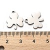 Non-Tarnish 316 Surgical Stainless Steel Charms STAS-H190-14P-02-3