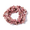 Natural Rhodonite Chip Beads Strands G-G905-01-4