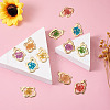 Craftdady 12Pcs 6 Colors Epoxy Resin Pendants RESI-CD0001-05-14