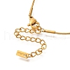 Ion Plating(IP) 304 Stainless Steel Heart Pendant Snake Chain Necklaces for Women NJEW-F328-13G-3