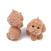 Flocky Resin Pendants FIND-A052-06K-2