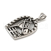 316 Surgical Stainless Steel Pendants STAS-E212-124AS-2
