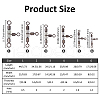 SUPERFINDINGS 30Pcs 6 Styles 3 Way Cross-Line Barrel Fishing Swivels FIND-FH0010-07-2