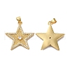 Rack Plating Brass Pave Cubic Zirconia Pendants KK-O142-52G-2