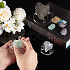 AHADERMAKER 3Pcs 3 Styles Flat Round Acrylic Base Display Easel Stands ODIS-GA0001-59-3