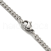 201 Stainless Steel Necklace NJEW-Q336-01T-P-5