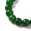 Natural Malaysia Jade Beads Stretch Bracelets BJEW-I319-01F-3