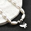 304 Stainless Steel Butterfly Charm Bracelets for Women BJEW-C098-08P-3
