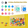 SUPERFINDINGS 56Pcs 14 Styles Transparent Resin Pendants FIND-FH0010-47-2