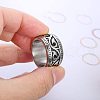 Vintage Totem Stainless Steel Wide Finger Rings for Men FS-WG9BFEA-05-1