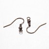 Antique Bronze Brass Earring Hooks X-KK-Q361-AB-2