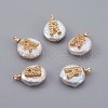 Natural Cultured Freshwater Pearl Pendants PEAR-F008-30G-R-1
