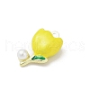 Alloy Enamel Pendants PALLOY-R151-45G-01-2