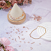 SUPERFINDINGS 24Pcs 2 Styles Brass Fold Over Clasps KK-FH0007-55RG-5