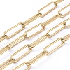 304 Stainless Steel Paperclip Chains CHS-L022-02D-G-2