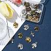 30Pcs 6 Styles Tibetan Style Alloy Mushroom Pendants TIBE-FS0001-14-8