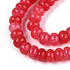 Dyed Natural White Jade Beads Strands G-T139-59A-05-3