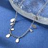 304 Stainless Steel Cable Chain Bracelets for Women BJEW-A036-22P-4