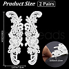 Sew on Flower Appliques PATC-WH0005-46B-2