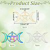 Unicraftale 18Pcs 3 Colors 201 Stainless Steel Pendants STAS-UN0046-63-3