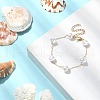 ABS Plastic Imitation Pearl Beaded Chain Bracelet BJEW-JB09421-2