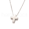 Anti-Tarnish Rhodium Plated 925 Sterling Silver Pendant Necklaces NJEW-H209-01P-1