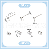 Unicraftale 304 Stainless Steel Stud Earring Findings STAS-UN0015-57A-3
