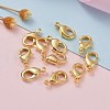 Brass Lobster Claw Clasps KK-902-G01-NF-5