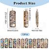SUNNYCLUE 12Pcs Natural Paua Shell Pendants KK-SC0005-37-2