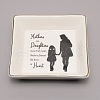 Porcelain Square Jewelry Holder DJEW-WH0050-10D-1