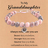 Natural Pink Zebra Jasper Round Beaded Stretch Bead Bracelets WGC8311-13-1