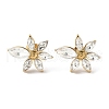 304 Stainless Steel Micro Pave Glass Cubic Zirconia Stud Earring for Women EJEW-K302-06G-2
