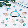 SUNNYCLUE 80Pcs Dyed Synthetic Turquoise Pendants FIND-SC0003-90-4